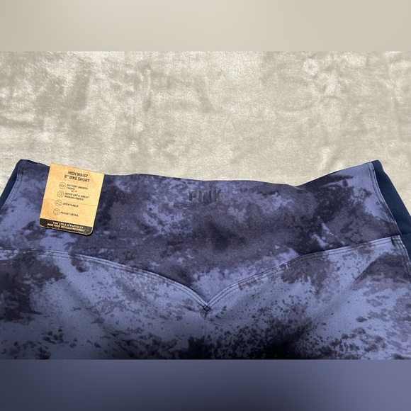 Pink Active Ultimate High Waist 6” Inch Bike Short Women’s Large Tie Dye - Picture 5 of 8